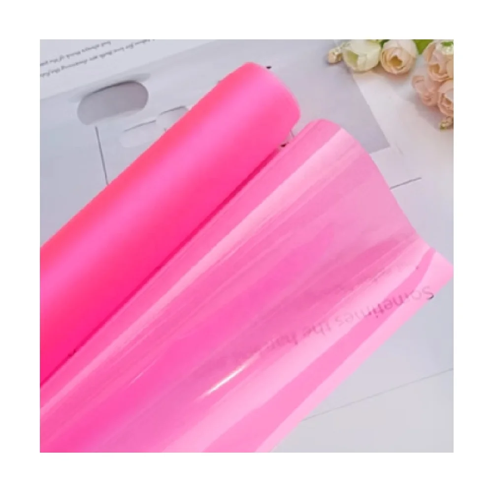 Pink Matte color Privacy Window Film with glue Frosted Window Privacy Film Heat Control