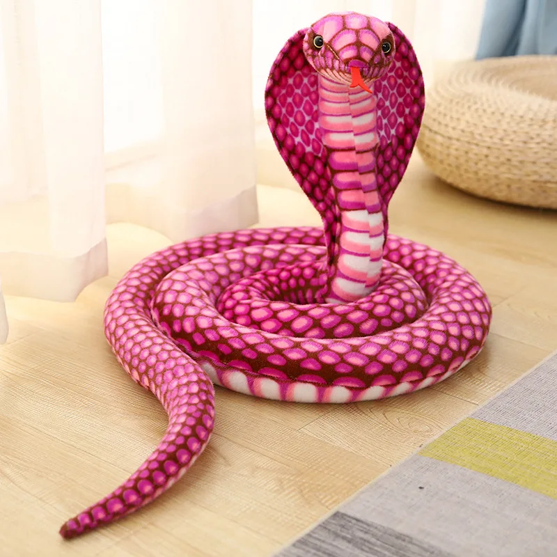 Amazon Plush Toys Explosive Simulation Cobra Manufacturers Source Live Prop Animal Foreign Trade