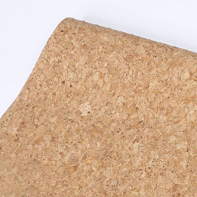 Wooden Fabric Cork Sewing Leather for Bags Soft Cork PU Leather Fabric Gold Silver Color Synthetic Leather