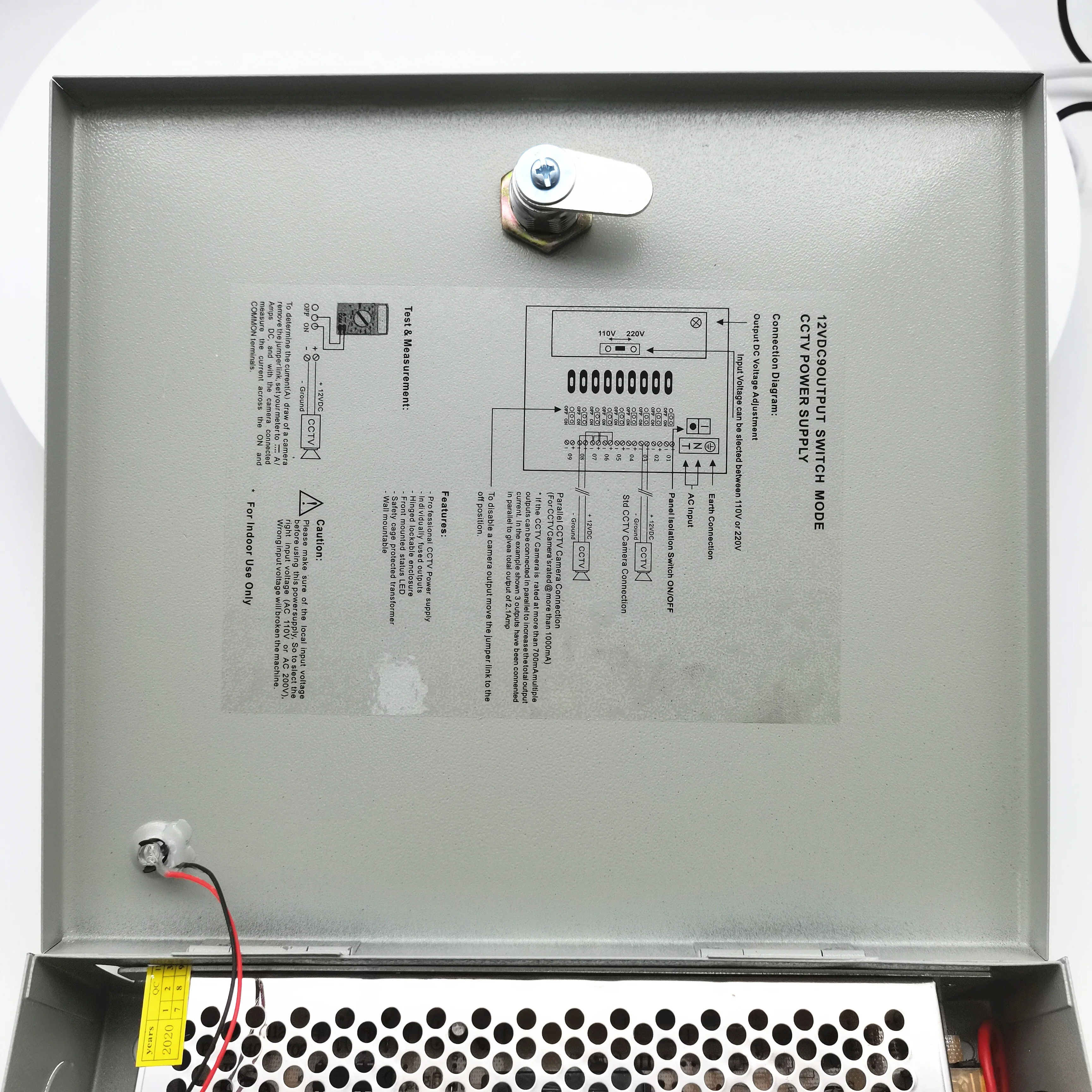 FSATECH Высокое качество AC DC 12V 20A 24V 10A 18CH импульсный источник питания для камеры