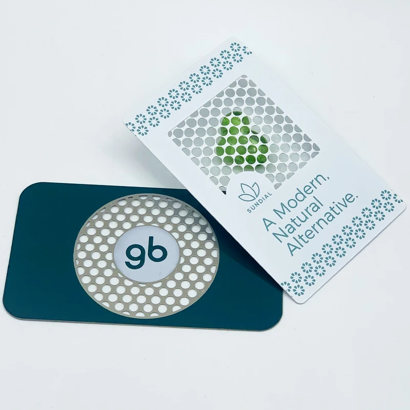 Custom logo Credit Card Size Herb Grate Card Metal Business Cards Crush Herbs