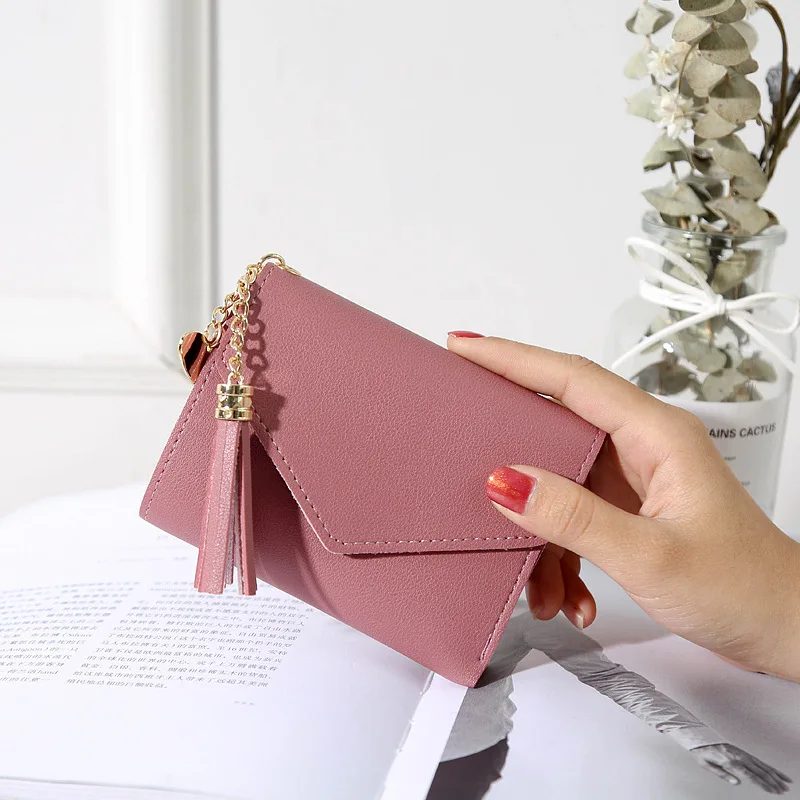 Factory wholesale Luxury Girl Female Fancy Wallet Brand Women RFID Rabbit Pendant Tassel Billetera Purse Carteras Women Wallet