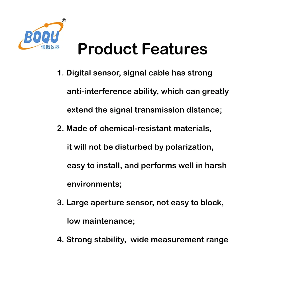 BOQU Process Analysis in Petrochemical Industrial 0~20 Digital Resisitivity Sensor