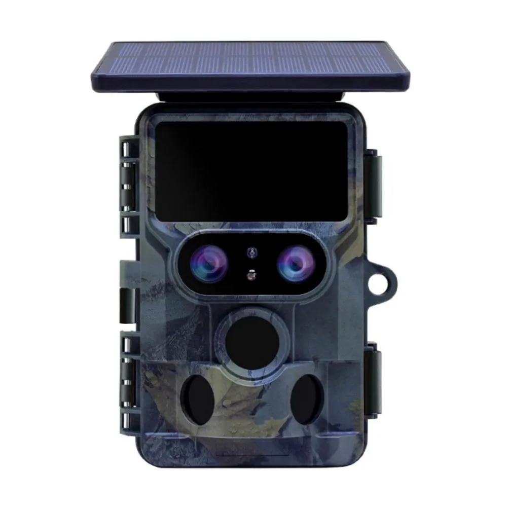 4K WIFI Solar Powered 48MP Trail Camera Trap Hunting Camera Wildlife Photo Traps for Outdoor Security