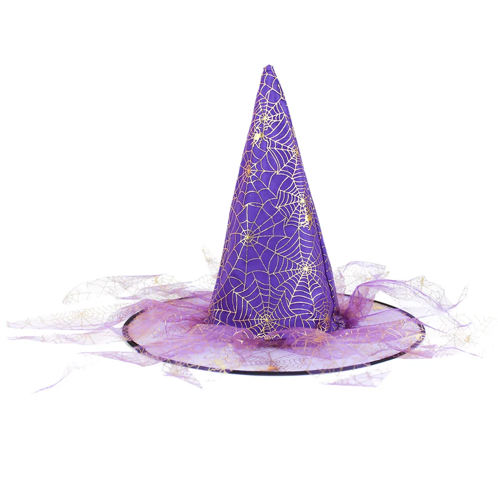 Witch Headgear Costume Accessory for Halloween Party Decoration and Festival Carnivals Hanging Wizard Hats