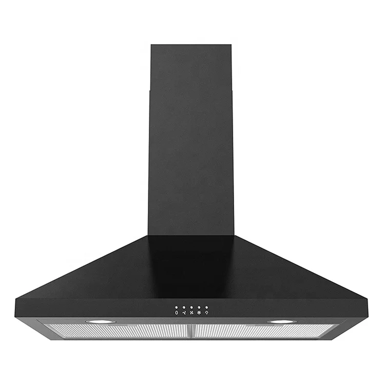 High quality  chimney hood for kitchen smoke suction extractor cooker pyramid custom smokeless range hood