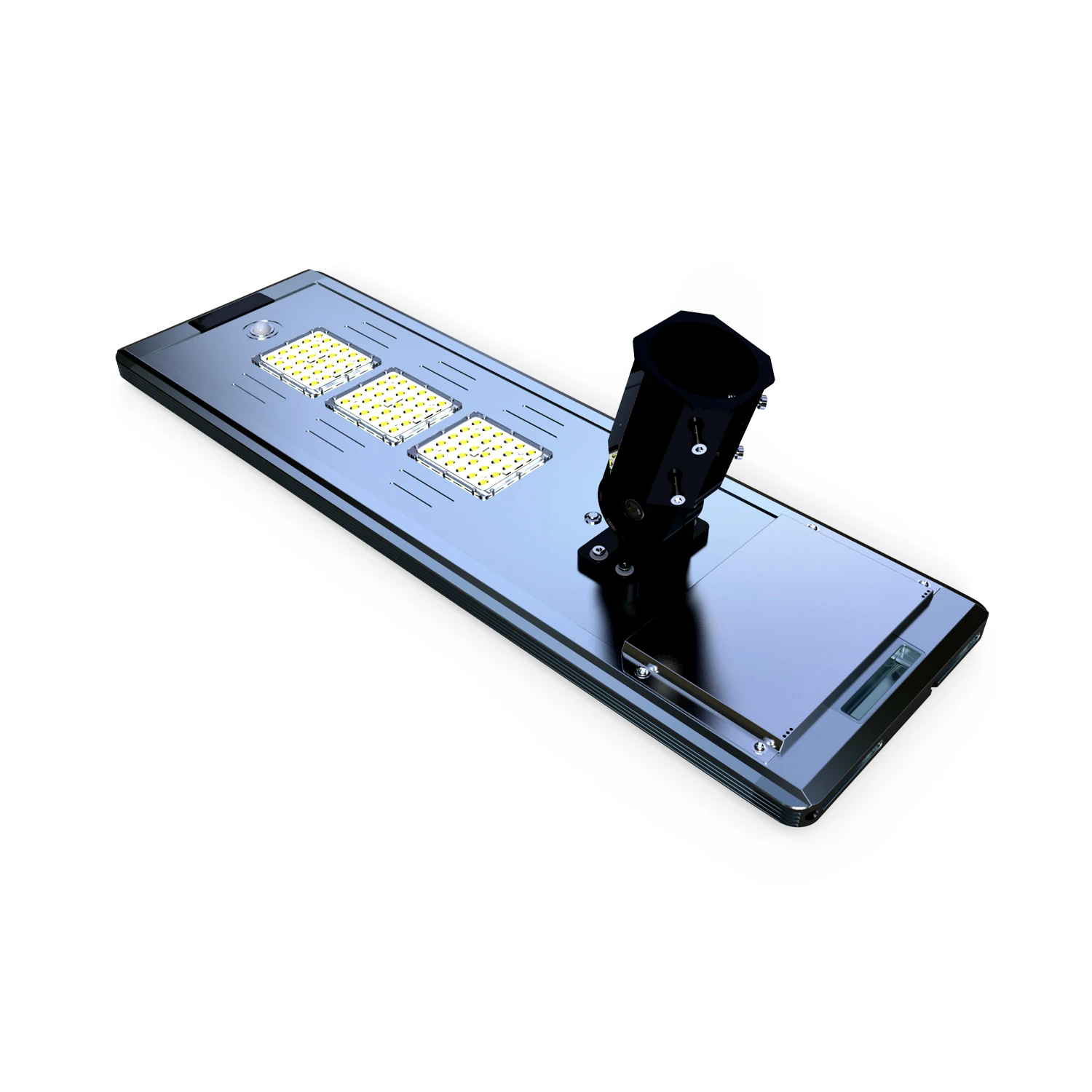 2024 New LED Solar Cell Street Light Outdoor With Motion Sensor 60W All-in-One Integrated Remote Control Stick