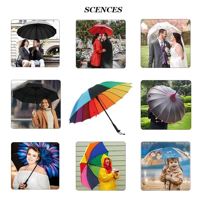 Advertising Gifts 22 inch automatic open custom sunscreen Fiberglass Umbrella windproof Straight Handle golf umbrella