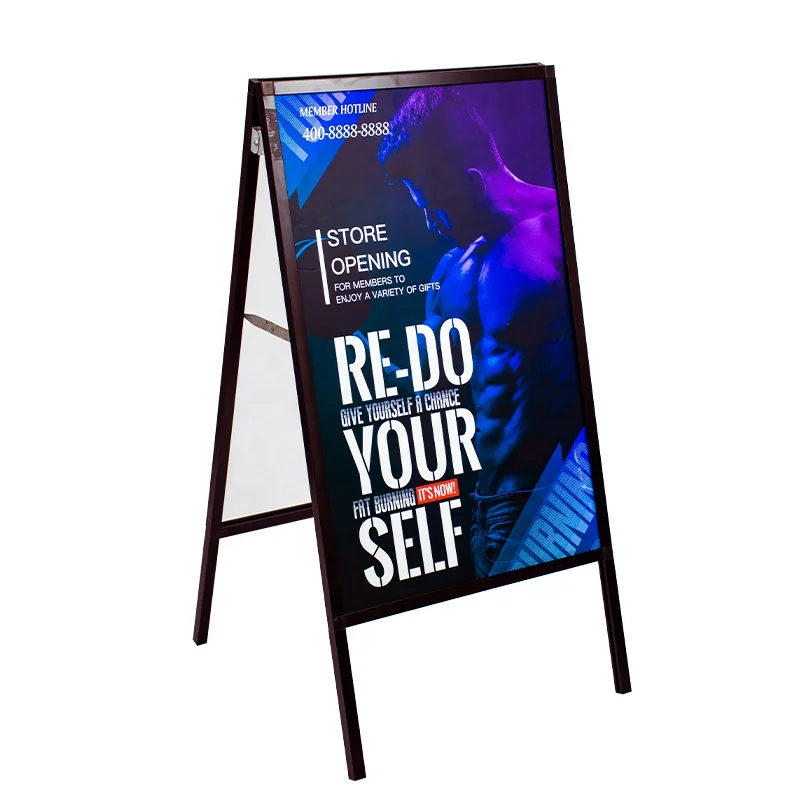 advertising a stand a board outdoor changeable message sidewalk sign