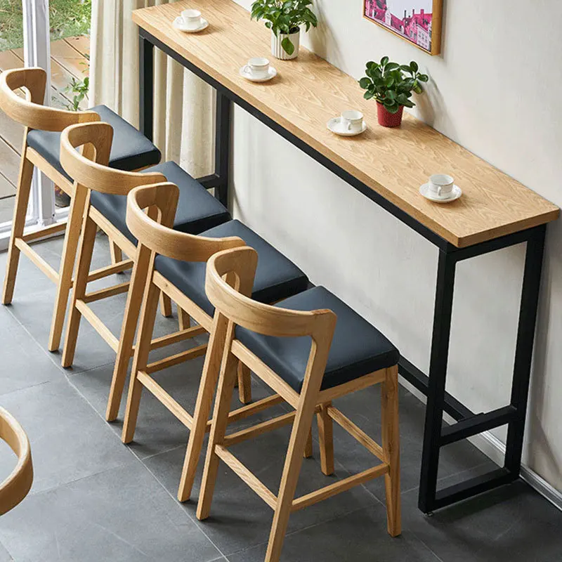 Modern design wooden dining upholstered chair coffee chair cafe furniture luxury wood restaurant bar chair