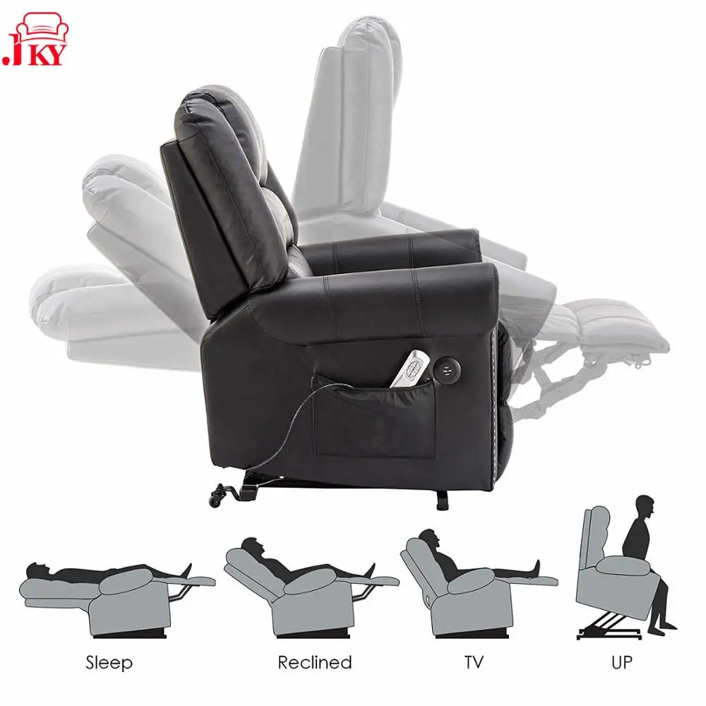  JKY Furniture Wholesale Leather Electric Adjustable Recliner Power Lift