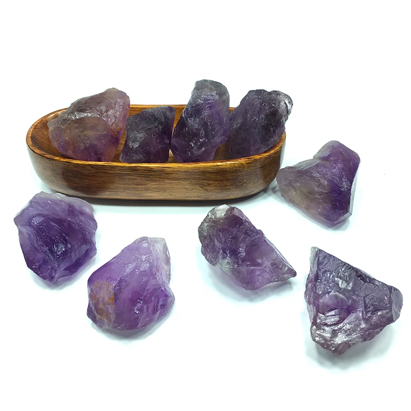 wholesale Natural crystal stones kilogram decoration jumbo size clear raw Uruguayan amethyst stone