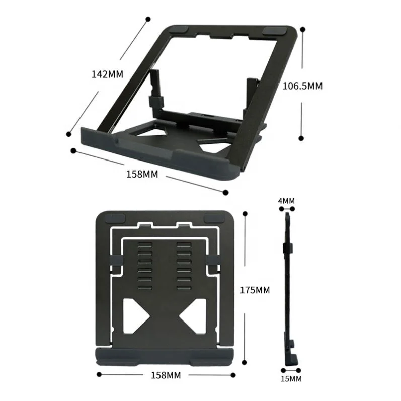 Laptop Stand Laptop Holder Stand 2022 Small Portable Foldable Aluminum Alloy Ergonomic Adjustable Height Folding for Macbook
