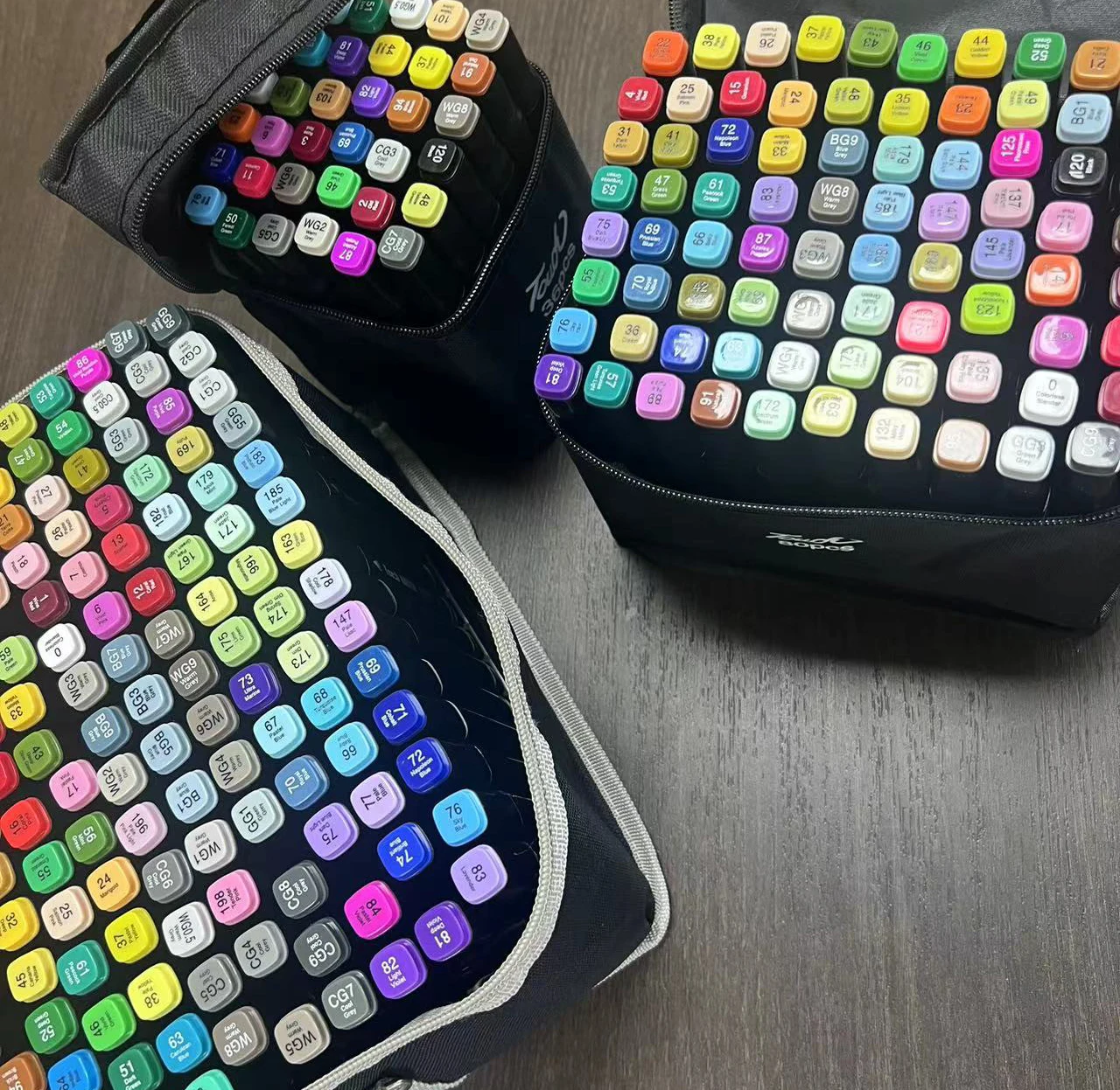 30/40/60/80 Color Markers Dual Brush Alcohol Felt Pen Manga Sketching Art School Supplies Drawing Set