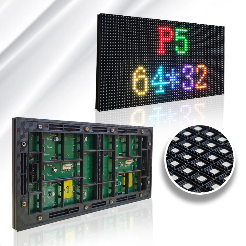 high quality nationstar HD smd 2525 advertising RGB SMD3535 outdoor full color p5 64x32 outdoor led module