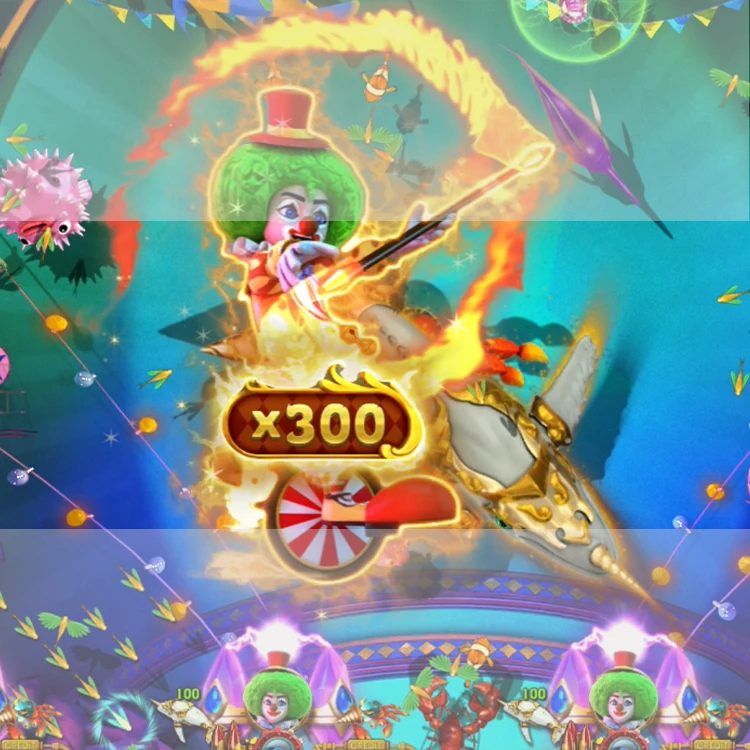 Latest Play Anywhere Online 8 Players Fish Game Cabinet Machine Circus - Buy Fish Game high profit win fish game