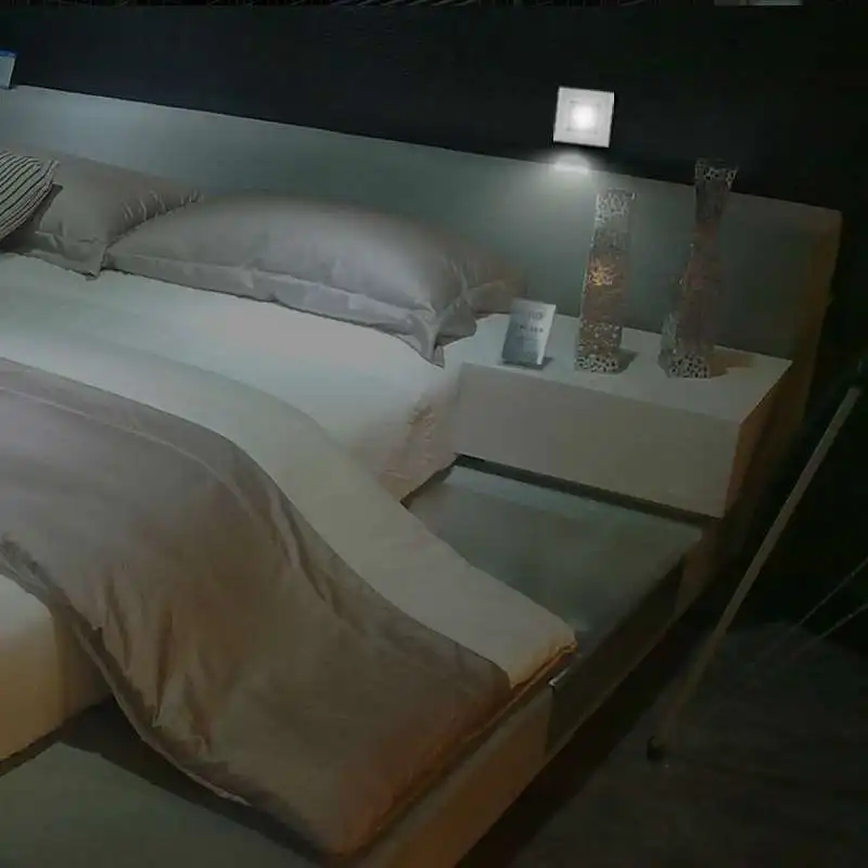 Square wireless night light LED wine cabinet magnet adsorption induction light human body induction decorative light