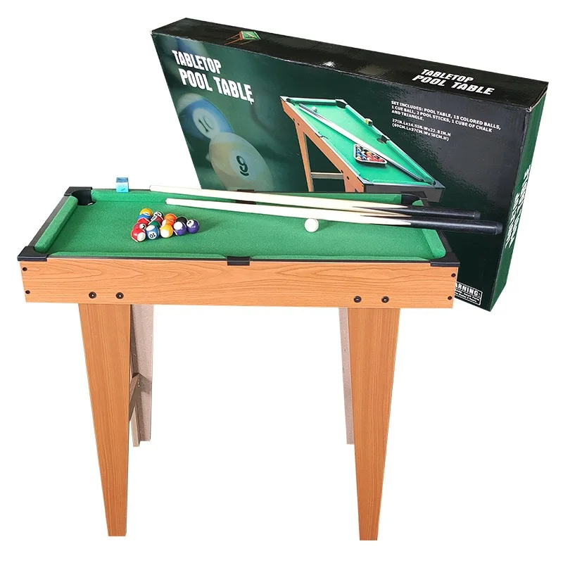 MR 2024 Most Popular Mini High Foot Billiards Table Childrenjacket Indoor Ball Tablpantme Boys Snooker Play Pool Game Solid Wood