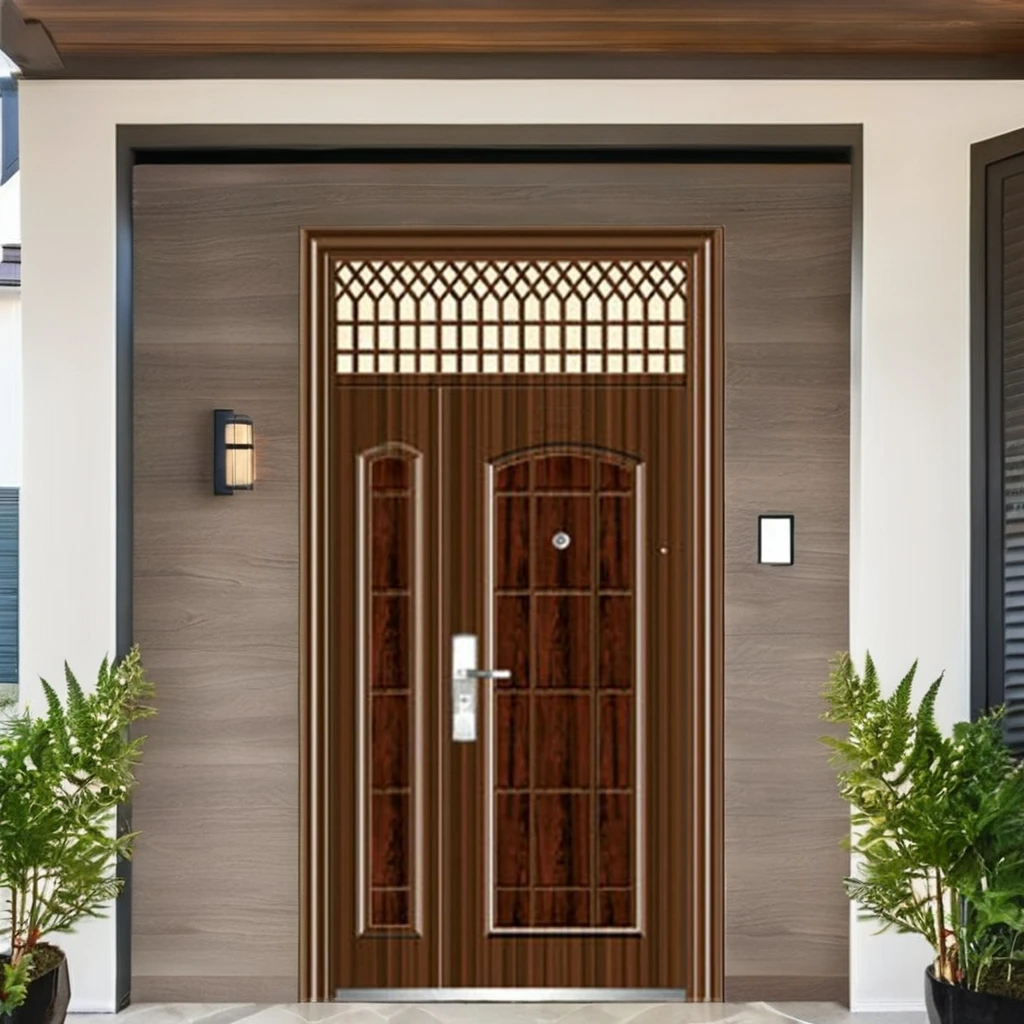 UK Market Metal Door Main Entrance Anti-theft Luxury House Modern Door