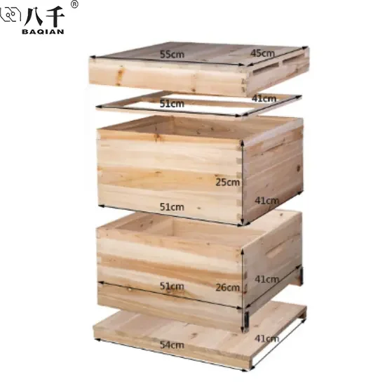 Chinese bee hives wood langstroth hive 10 frame wooden hives for bees beekeeping equipment