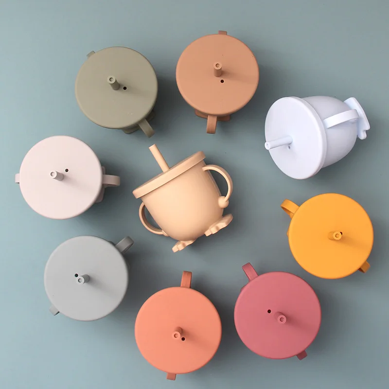 2021 новый продукт без бисфенола А, Детская силиконовая чашка для пищевых продуктов, силиконовая чашка для малышей