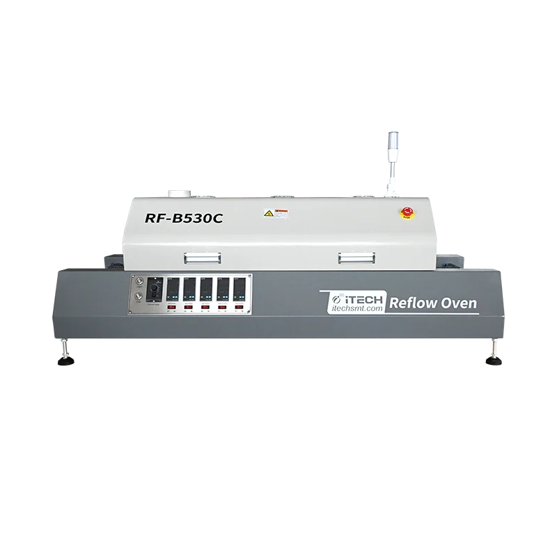 RF-B530C smd Пайка оплавлением печь 5 зоны полностью автоматический мини инфракрасный пайки волной припоя горячим воздухом оплавления