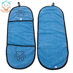 COLLABOR Yorkshire Pet Absorbing Towels Super Soft Quick Drying Bath Towel Pet Microfibre Dog Pet Bath Towel