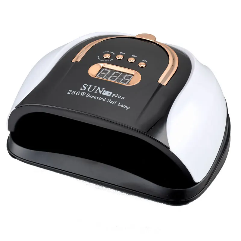 High Power Nail Lamp SUN C4 Plus 256W Nail Dryer Dual Light Source LCD Display Curing Nail Gel Polish Manicure Tool