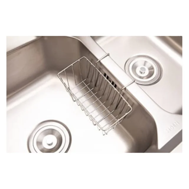 Kitchen sink stainless steel anti-rust soap dishwashing liquid drain rack