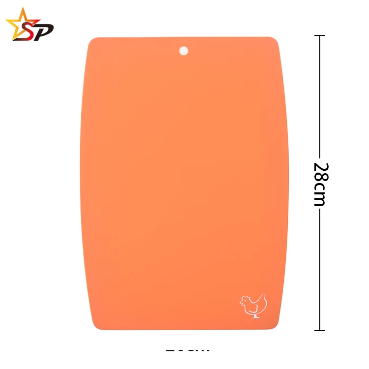 Plastic Chopping Board Set Mats with Food Icons BPA-Free Safe Set of 3 With Cutting Board