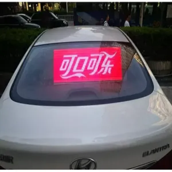 CNS-P7.5-3.89 Rear Window Led Display Advertising Adhesive Transparent Car Glass Digital Poster Indoor Flexible Led Screen