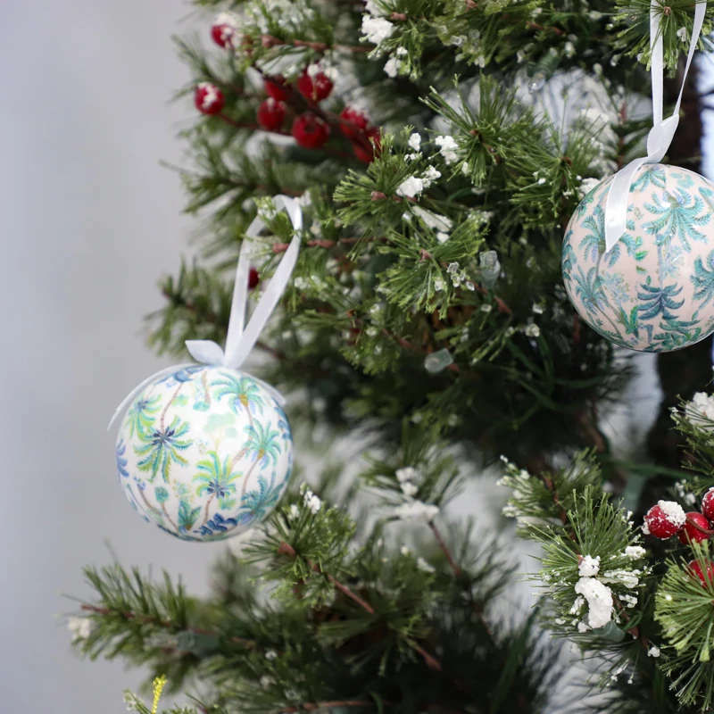 Floral Foam Ball Customized Factory Wholesale High Quality Christmas Foam Ball Ornaments DIY Logo Christmas Decoration