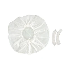 Customized 100% compostable Biodegradable Eco Friendly Waterproof Transparent Disposable shower Hair Cover For Hotel Travel