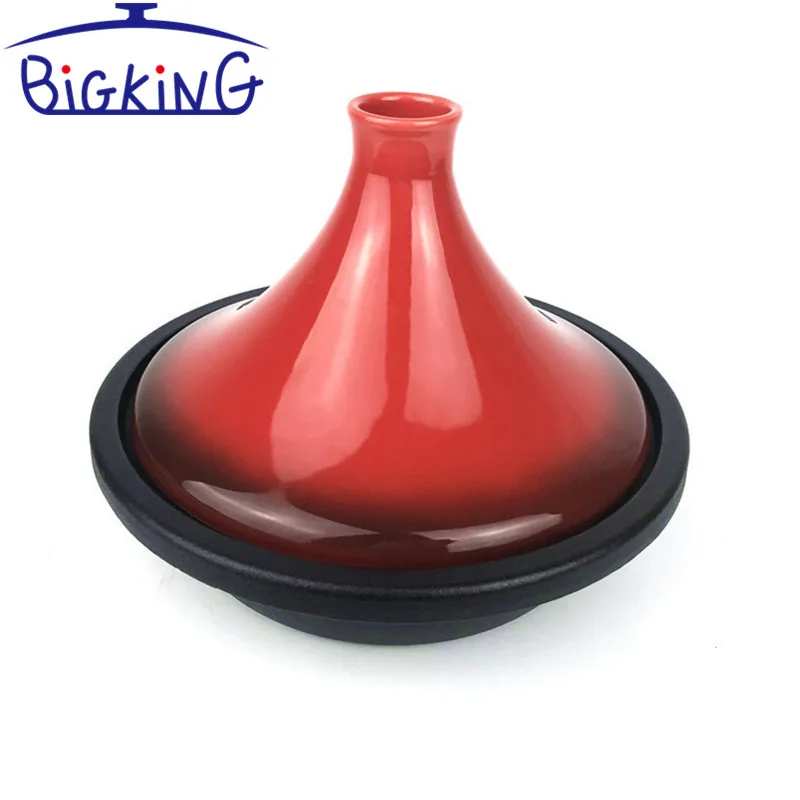 Colorful Enamel Moroccan Cast Iron Tagine Pot 2.5L