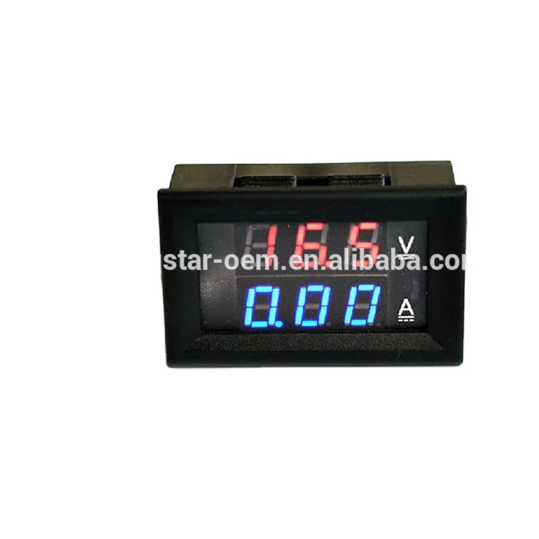 2 In 1 3 Wires DC0-100V 100A LED + Shunt DC double display Digital voltage current meter Voltmeter Ammeter for Electric Bicycle