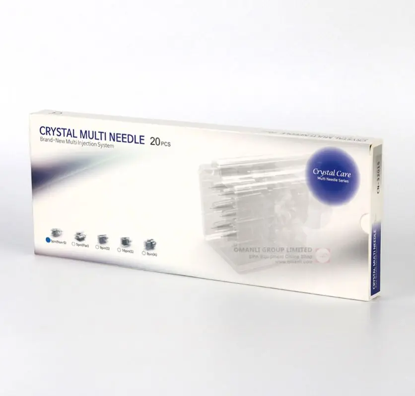 Crystal 5Pin 9Pin Multi Needle Injector 5Pins For Hyaron Rejuran Skin Booster Mesotherapy Injections Anti Wrinkles