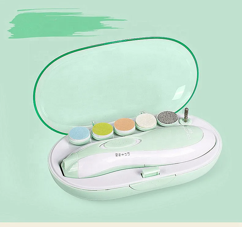 Oem Kids Toes Fingers Electric Nail Care Polisher Baby Trimmer Abs Plastic Electric Nail Cutter