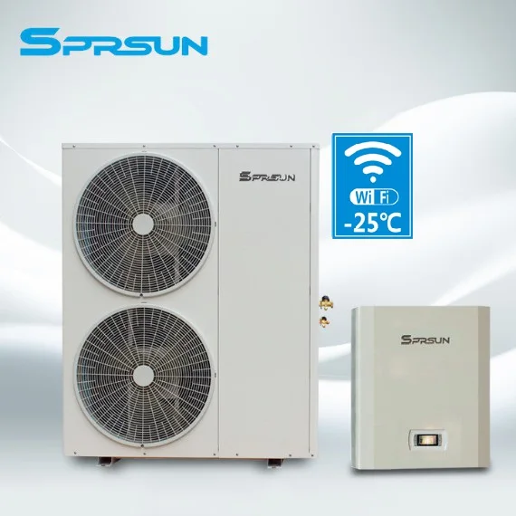 -25C Cold climate EVI Air to Water sprsun Heat Pump Split for Heating and Cooling