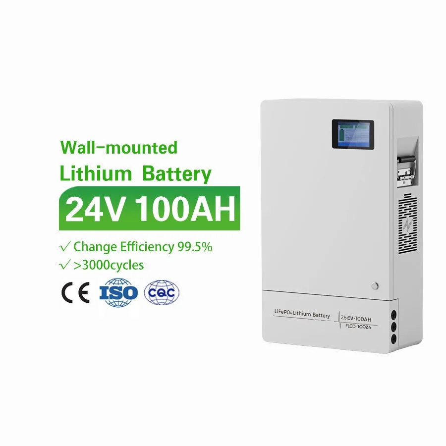 CFS 24v 25.6V 51.2 V lifepo4 cell 100AH Lithium iron phosphate floor wall mounted indoor and outdoor batteries