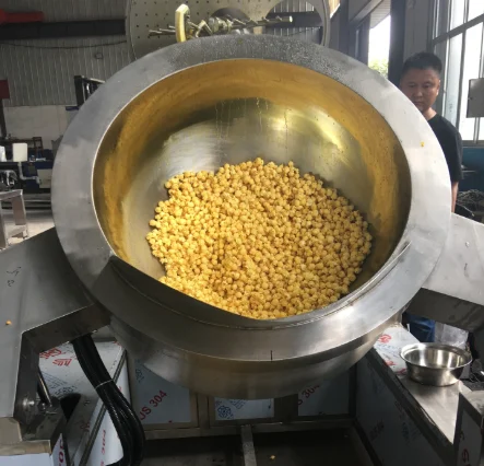 
Fully automatic butter ball pop corn making machine 