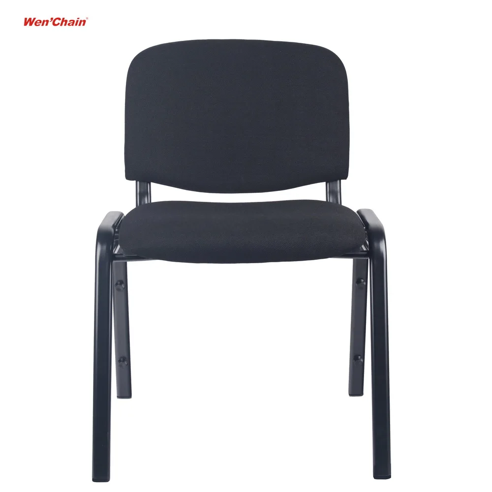 Modern Metal Stackable Fabric Custom Black Waiting Room Chair Visitor Stacking Office Conference Room Chairs Nordic Stack Chair