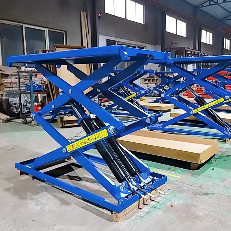 High Quality 3500kg Hydraulic Car Lifter Underground Scissor Lift for Vehicle Repair Center Electric Actuation and Drive
