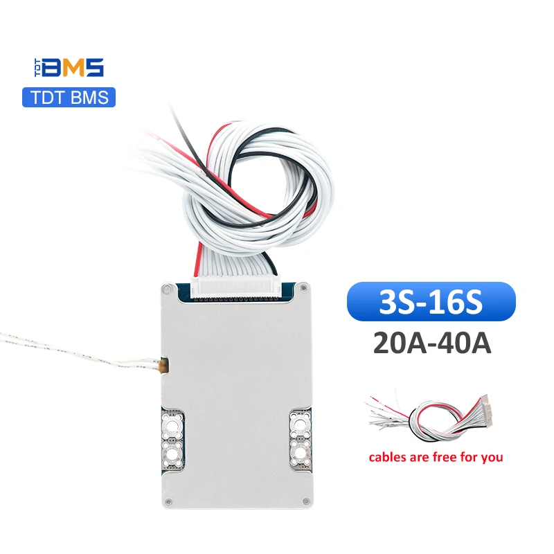 Protection Board BMS 13S 14s 15s 16S 20A 30A 40A bms for lifepo4 battery