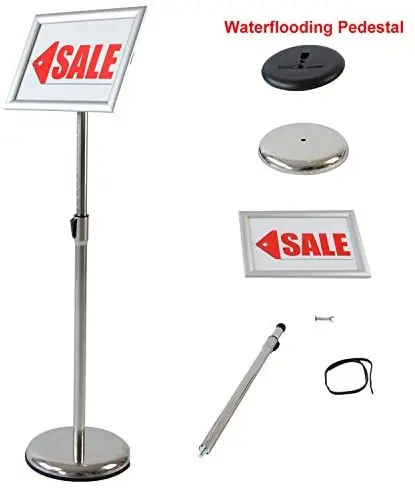 Полированная алюминиевая напольная стойка, алюминиевая вывеска, стойка для вестибюля отеля