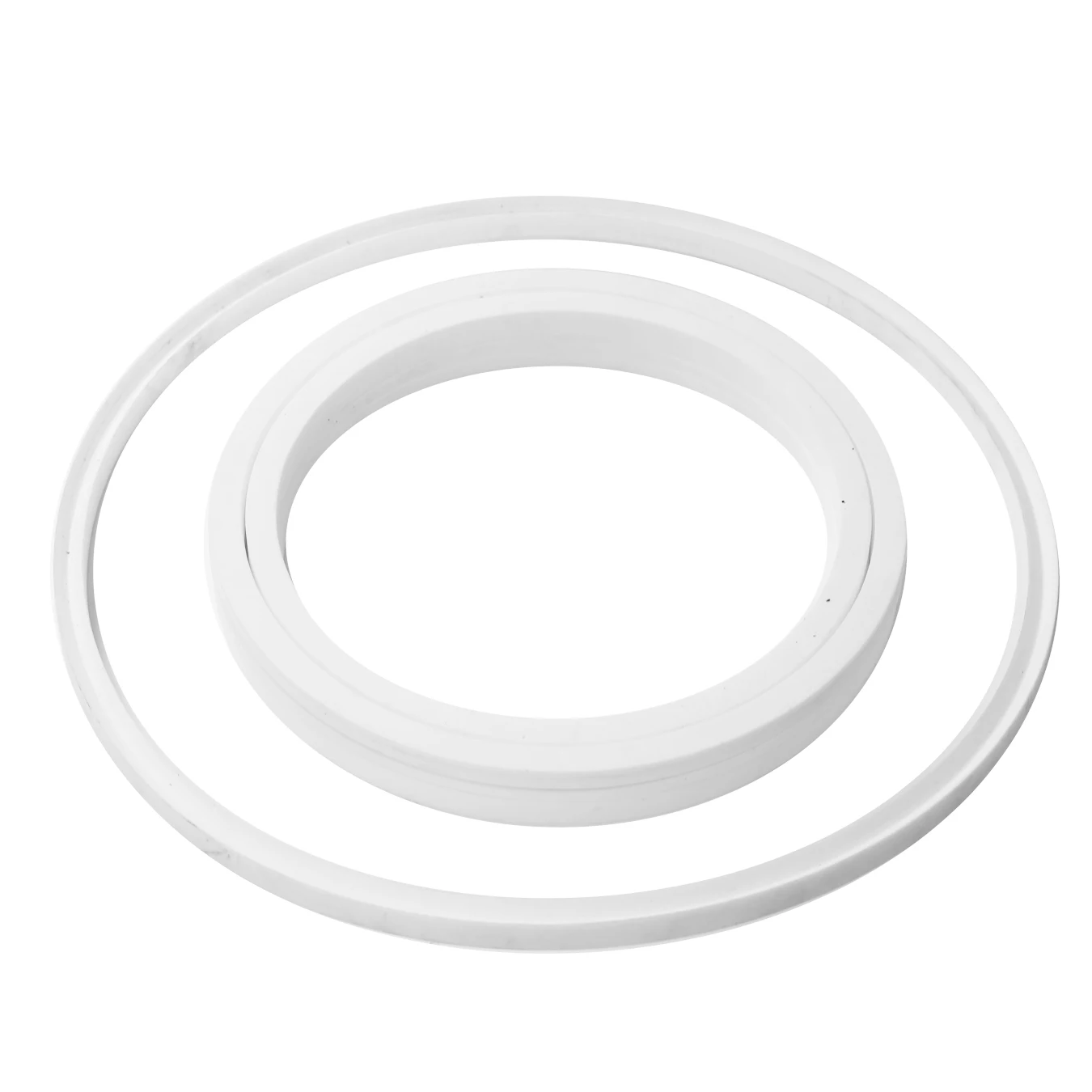 Factory direct sale  Wholesale white plastic sealing ring ptfe flange gasket Food Grade Sanitary Clamp Ptfe Gasket Seal Ring