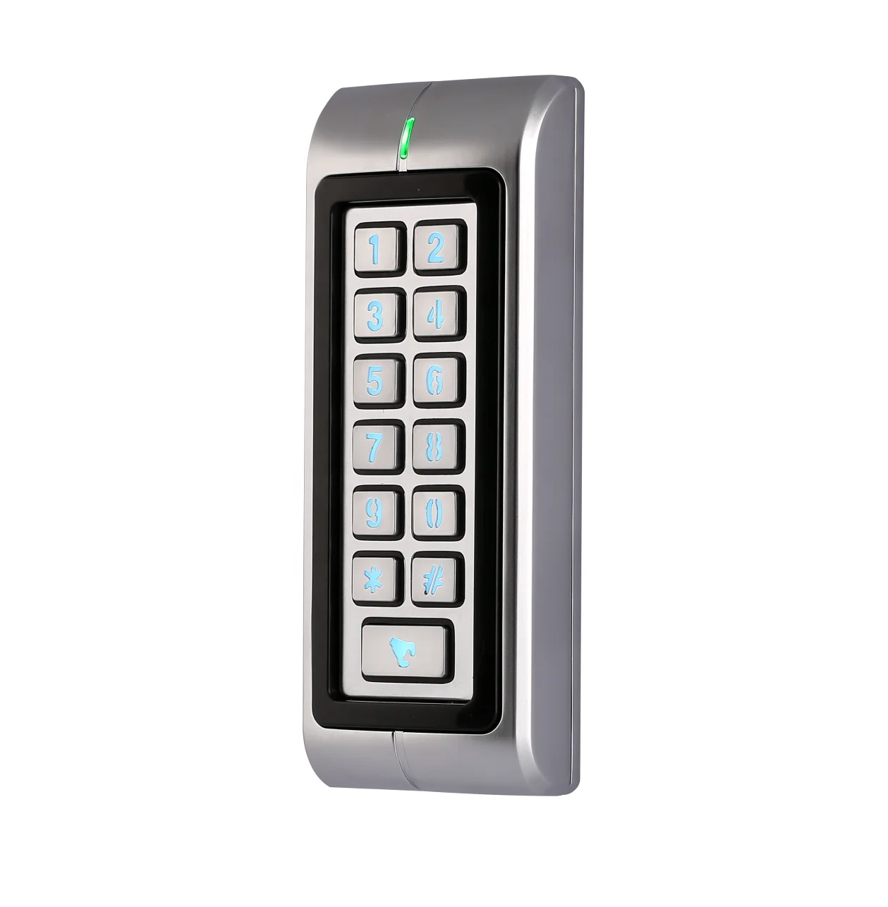 Metal Keypad RFID 13.56MHZ IC Card Reader Standalone Access Controller ZRT370M/B With Wiegand Output Support MF/NFC Card
