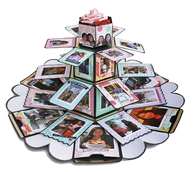 3D DIY фото Подарочная коробка сюрприз взрыв коробка для дня рождения коробка