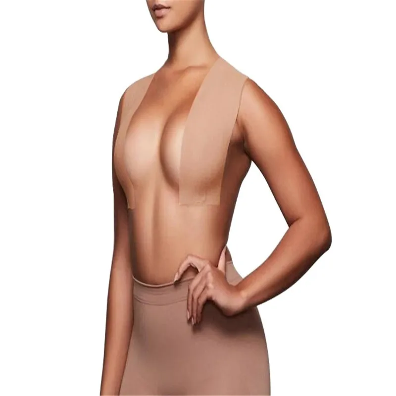 Free shipping/Roll of Clear Invisible Medical Grade Body Tape & Backless Strapless Bra designed New Boob Tape Breast Lift Tape