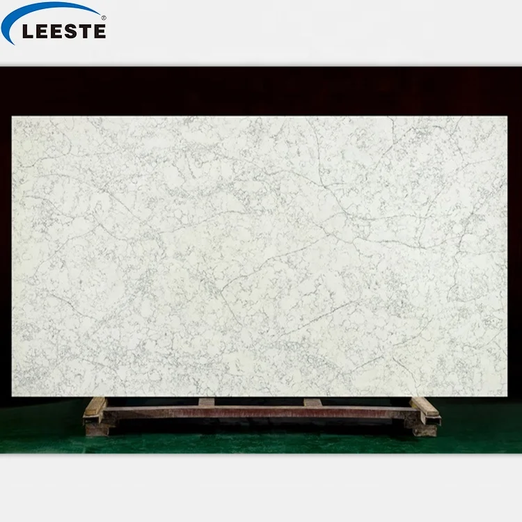 Factory Made Luxury Marble pattern quartz slab Statuary carrara quartz counter top and slab