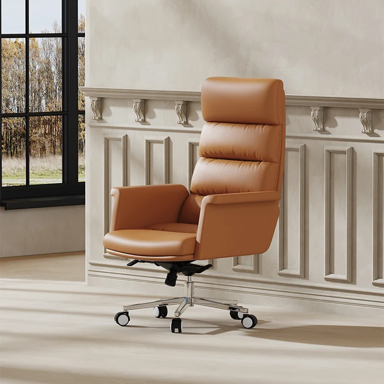 Italian Luxury Creative Study Furniture Solid Wood Desk Desktop Natural Veneer